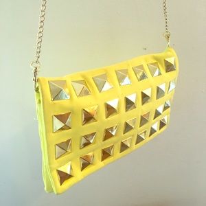 Crossbody new inspired neon yellow fun bag